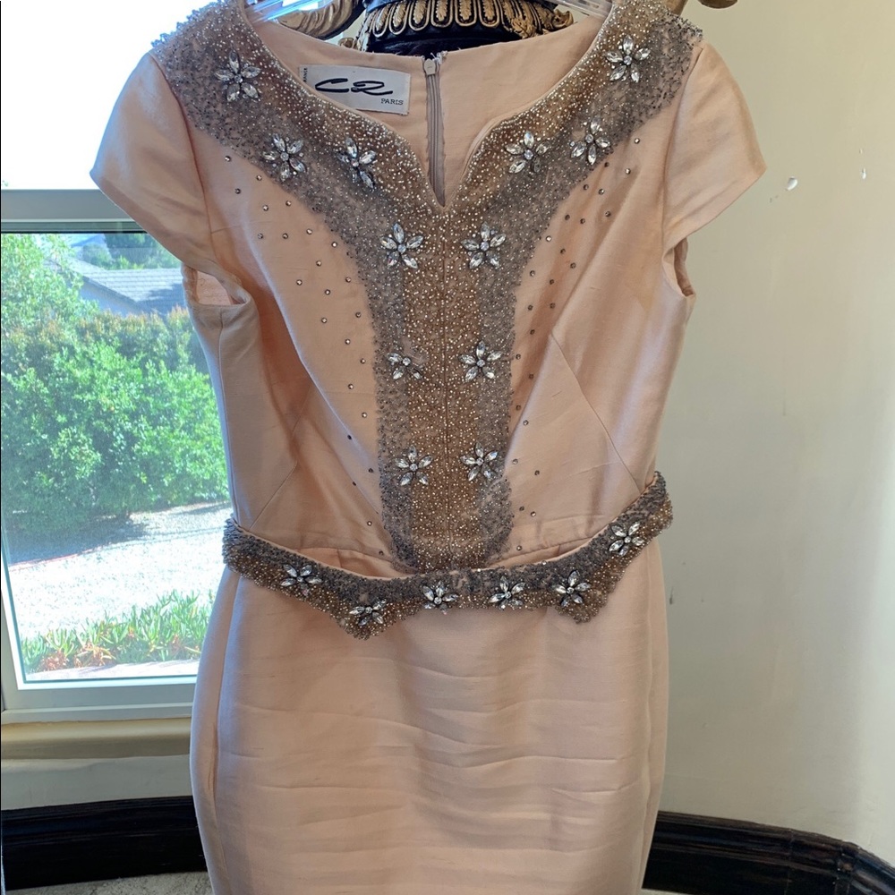 Short Sleeve Pink Dress